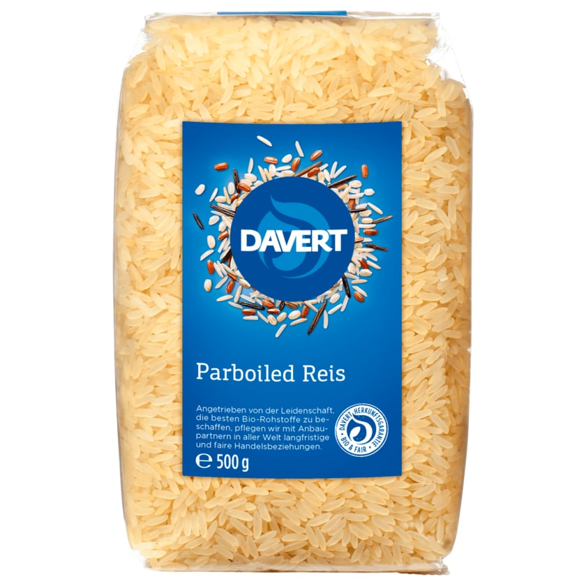 Davert Bio Parboiled Reis 500g
